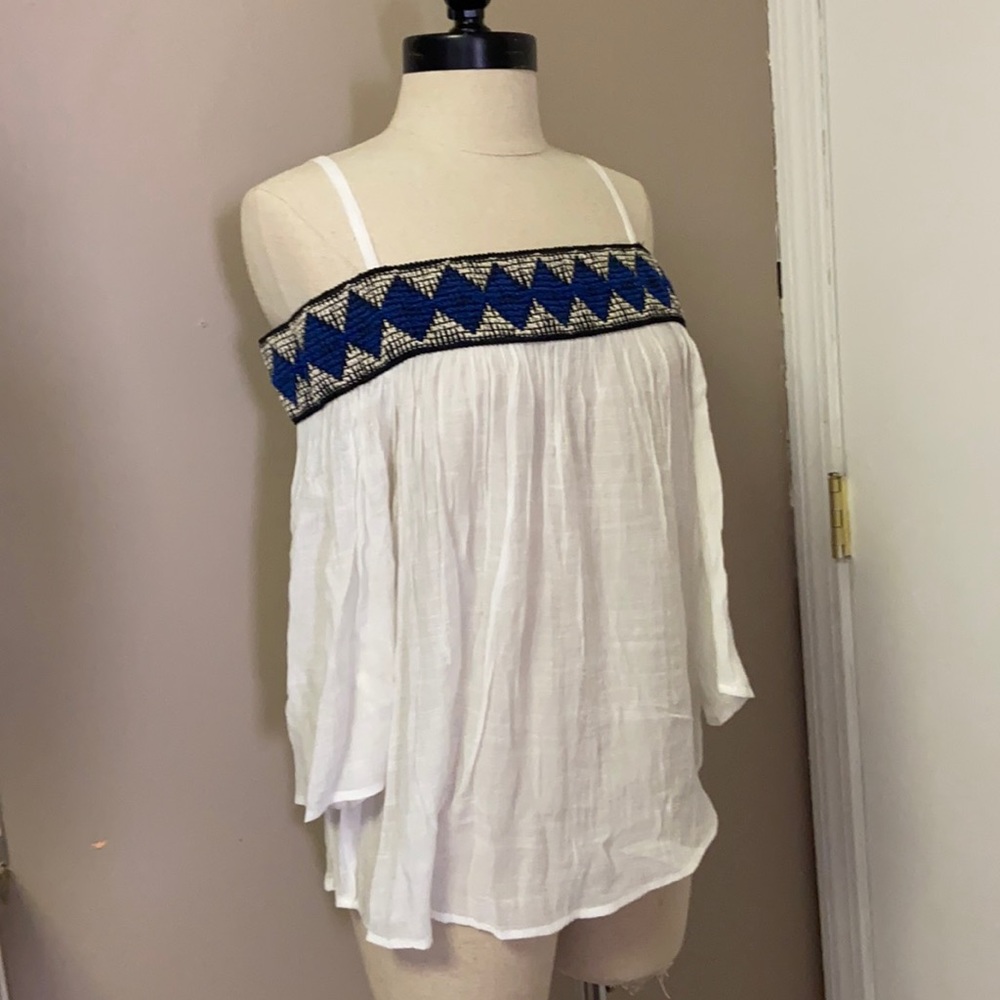 Boho inspired off the shoulder top